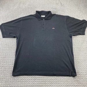 Vintage Guess Polo Shirt Men Extra Large XL Black Georges MARCIANO 80s 90s Vntg